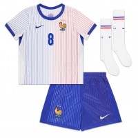 Camiseta Francia Aurelien Tchouameni #8 Visitante Equipación para niños Eurocopa 2024 manga corta (+ pantalones cortos)